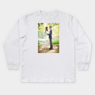 Fitzsimmons - Wedding Portrait Kids Long Sleeve T-Shirt